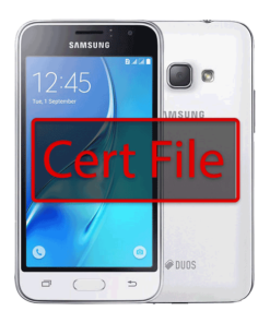 فایل CERT سامسونگ J120F U2 برای حل مشکل شبکه و سریال
